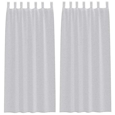 Vidaxl voile gordijn 2 pcs lichtgrijs 225 x 140 cm polyester