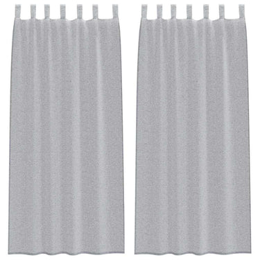 Vidaxl voile gordijn 2 pcs donkergrijs 260 x 140 cm polyester