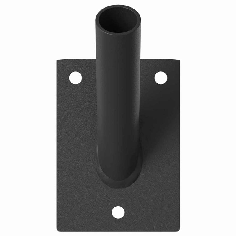 Afbeelding laden in galerijviewer, Vidaxl vlaggen mast houder zwart 10,5 x 7,5 x 0,25 cm staal
