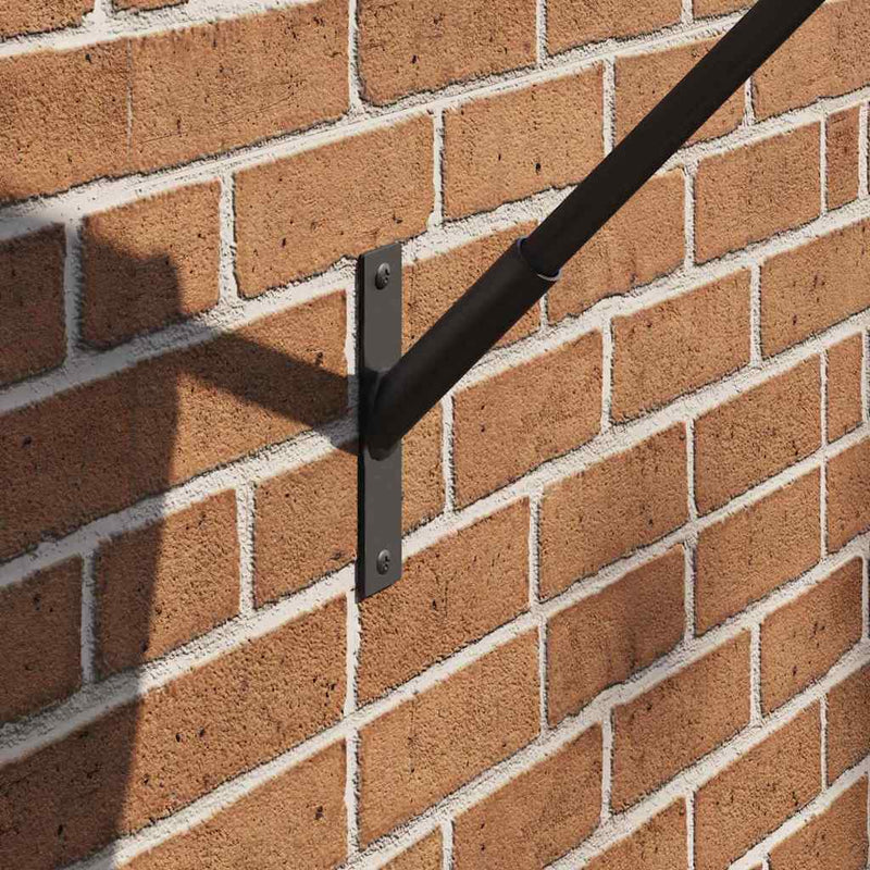 Afbeelding laden in galerijviewer, Vidaxl vlaggen mast houder zwart 15 x 3 x 0,35 cm staal
