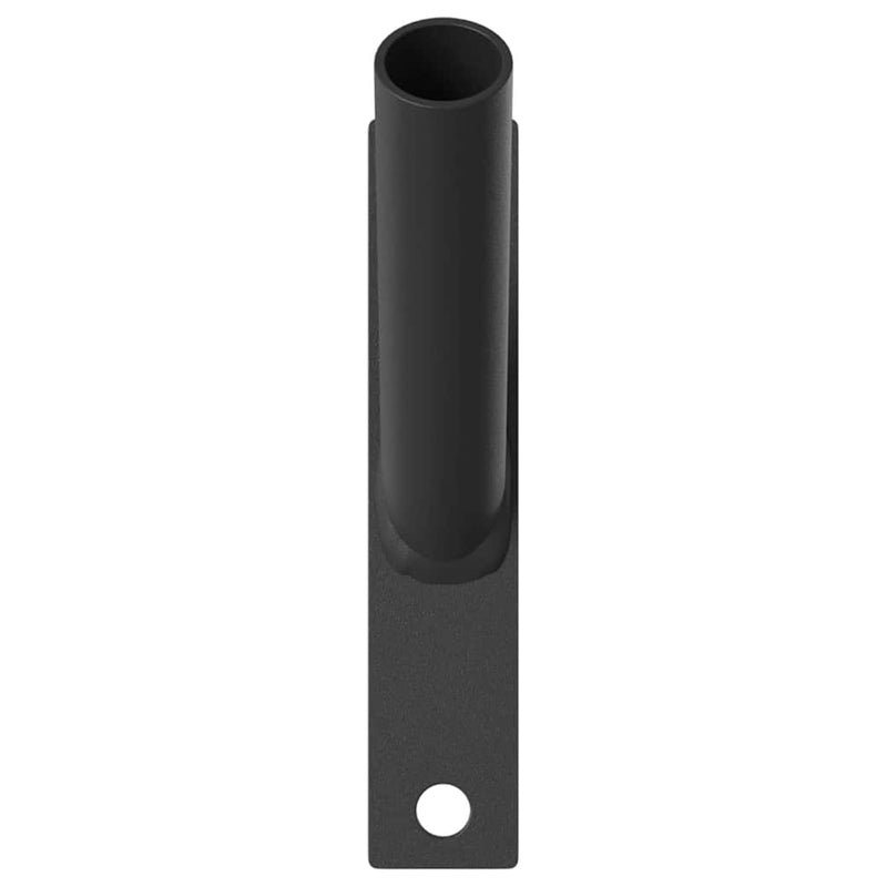 Afbeelding laden in galerijviewer, Vidaxl vlaggen mast houder zwart 15 x 3 x 0,35 cm staal
