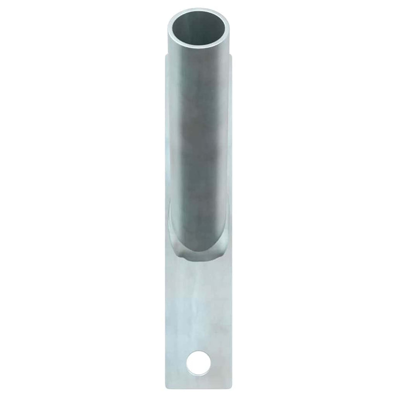 Afbeelding laden in galerijviewer, Vidaxl vlaggen mast houder zilver 15 x 3 x 0,35 cm staal
