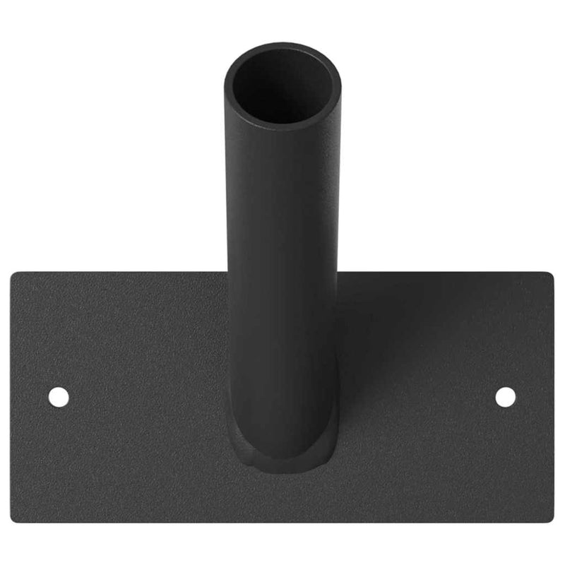 Afbeelding laden in galerijviewer, Vidaxl vlaggen mast houder zwart 13 x 6 x 0,2 cm staal
