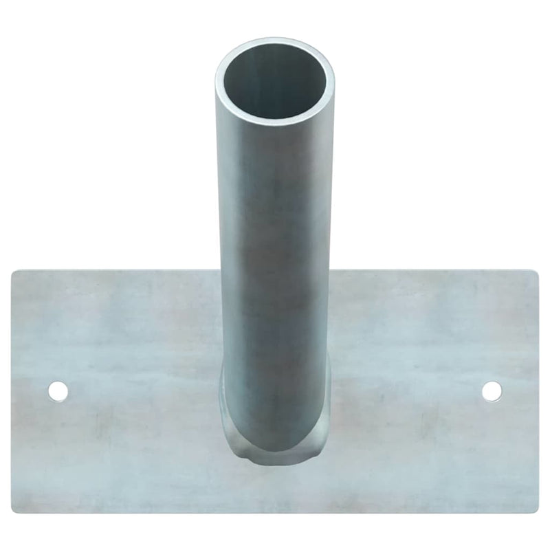 Afbeelding laden in galerijviewer, Vidaxl vlaggen mast houder zilver 13 x 6 x 0,2 cm staal

