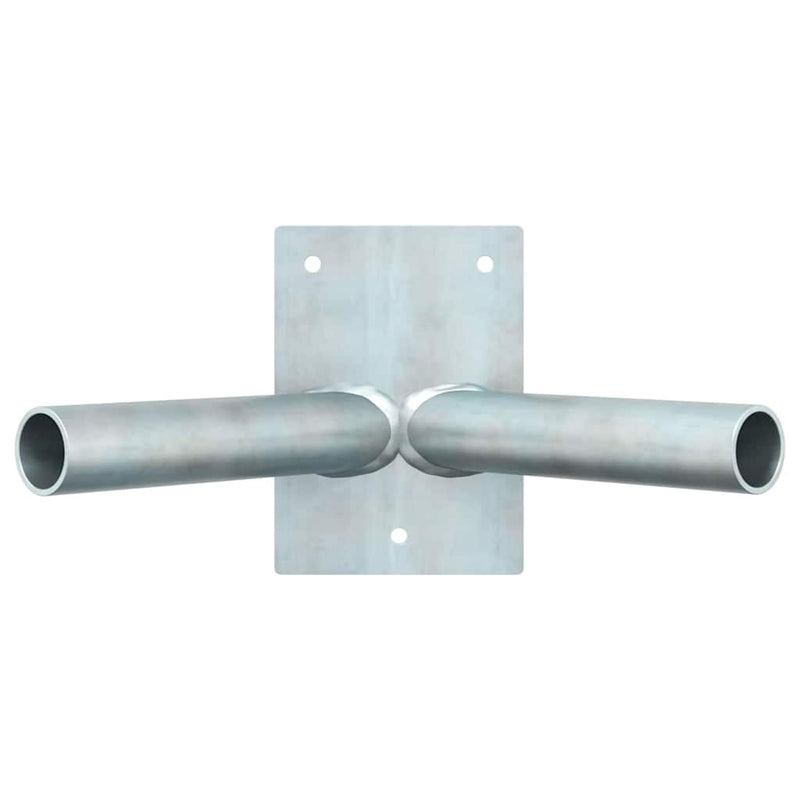 Afbeelding laden in galerijviewer, Vidaxl vlaggen mast houder zilver 11,5 x 7,5 x 0,2 cm staal
