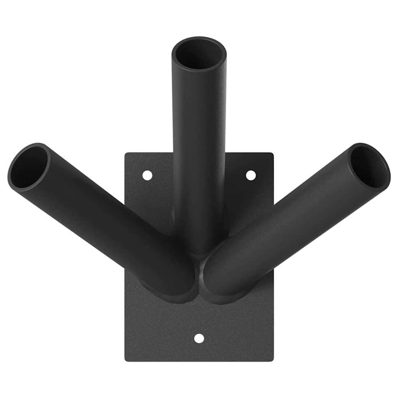 Afbeelding laden in galerijviewer, Vidaxl vlaggen mast houder zwart 10,5 x 7,5 x 0,2 cm staal

