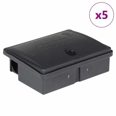 Vidaxl muizenvallen 5 st 13x10x4 cm zwart