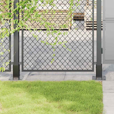 Vidaxl spokkels vierkant 4 st 61x61 mm gepoedercoat staal antraciet