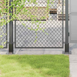 Vidaxl spokkels vierkant 4 st 71x71 mm gepoedercoat staal antraciet