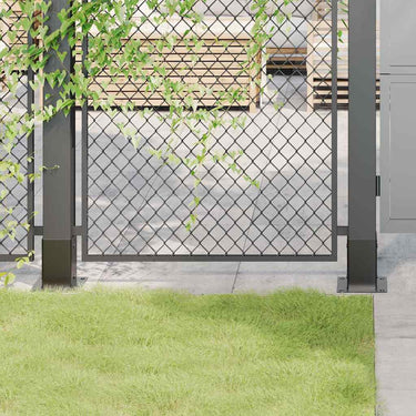 Vidaxl paondervoeten vierkant 4st 91x91mm gepoedercoat staal antraciet
