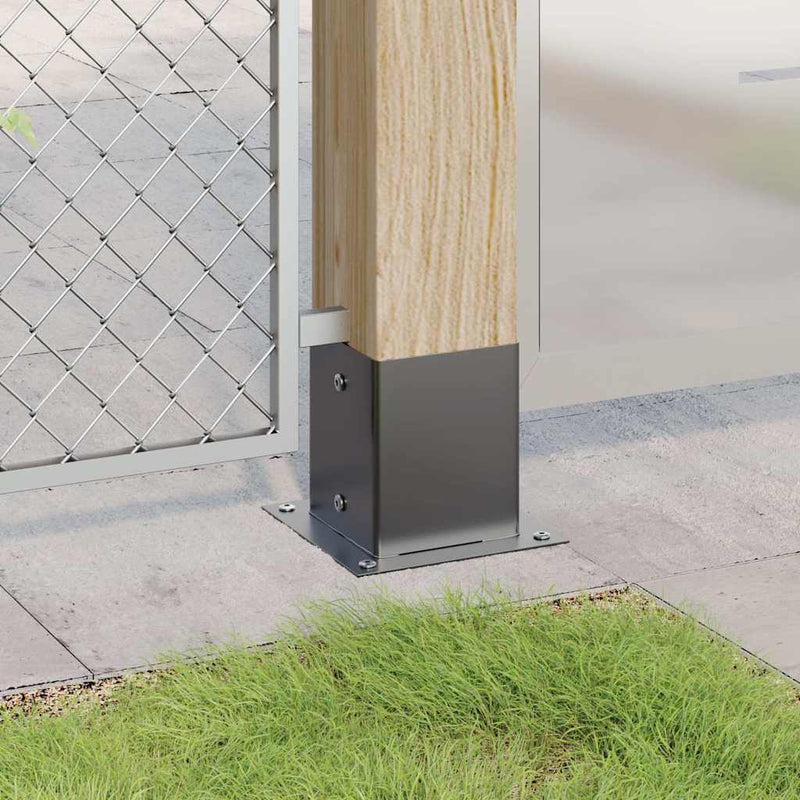 Chargez l'image dans la visionneuse de la galerie, Vidaxl paonderstellen vierkant 4 st 121x121 mm gepoedercoat staal
