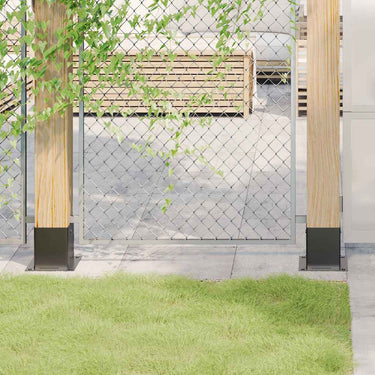 Vidaxl paonderstellen vierkant 4 st 121x121 mm gepoedercoat staal