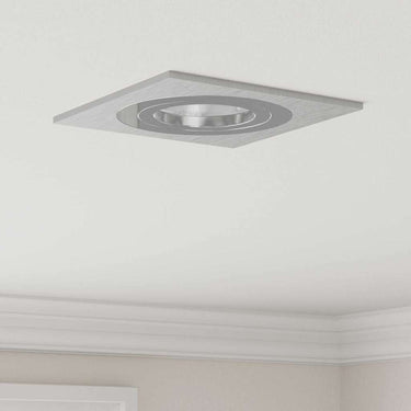 Vidaxl spotje 6 pcs zilver 9 x 9 x 2 cm aluminium