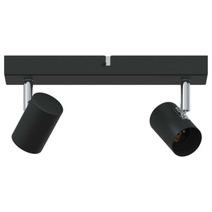 Vidaxl plafondspot met schijnwerpers zwart 26 x 6,5 x 11,5 cm metaal