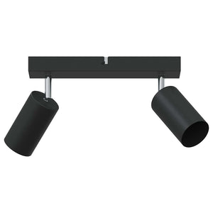 Vidaxl plafondspot met schijnwerpers zwart 26 x 6 x 16 cm metaal