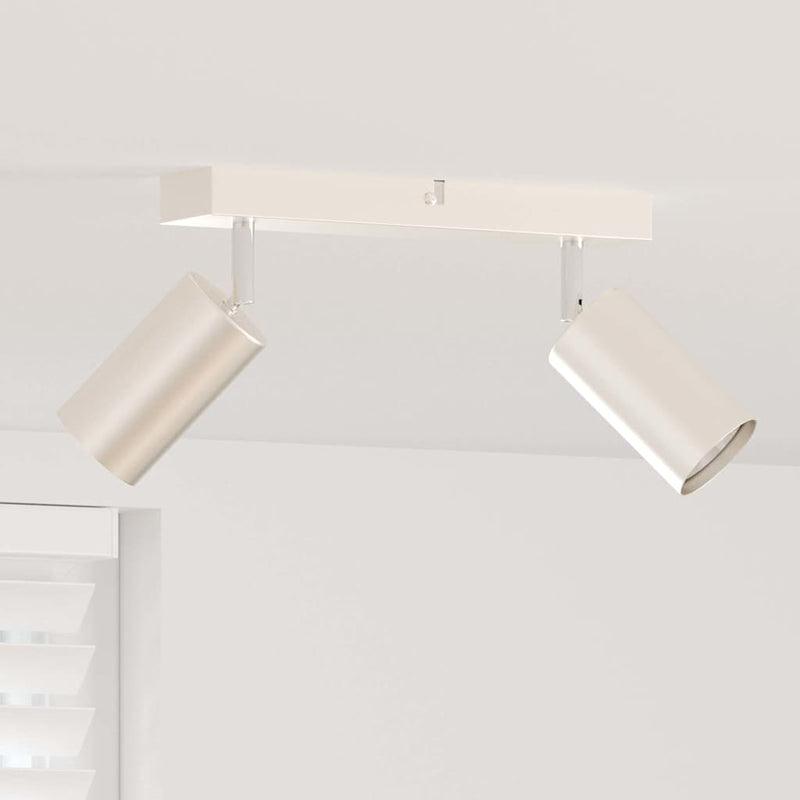 ギャラリービューアに画像をロードする, Vidaxl plafondspot met schijnwerpers nikkel 26 x 6 x 16 cm metaal

