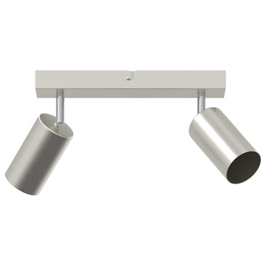 Vidaxl plafondspot met schijnwerpers nikkel 26 x 6 x 16 cm metaal