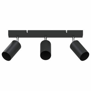 Vidaxl plafondspot met schijnwerpers zwart 38 x 6 x 16 cm metaal