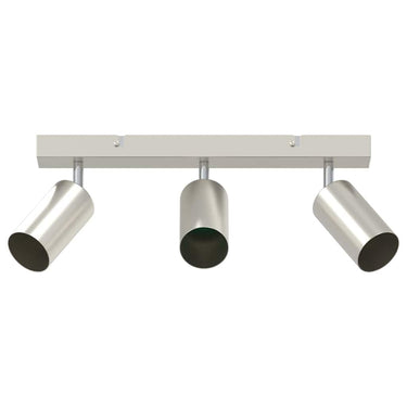 Vidaxl plafondspot met schijnwerpers nikkel 38 x 6 x 16 cm metaal
