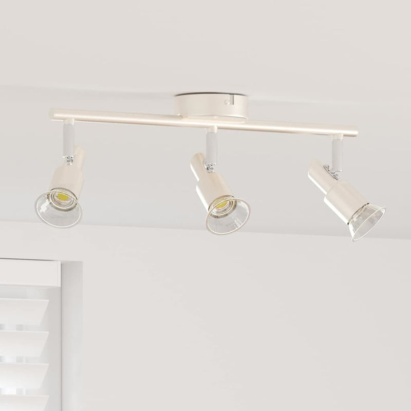 Afbeelding laden in galerijviewer, Vidaxl plafondspot met schijnwerpers nikkel 39 x 10,5 x 10,5 cm staal
