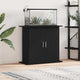 Vidaxl aquariumstandaard zwart eiken 81x36x73 cm bewerkt hout