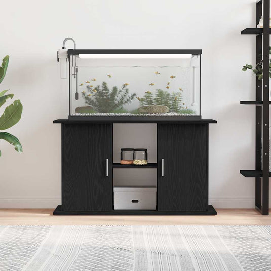 Vidaxl aquariumstandaard zwart eiken 101x41x58 cm bewerkt hout