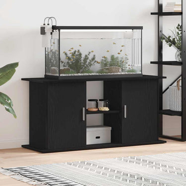 Vidaxl aquariumstandaard 121x41x58 cm spaanplaat zwart eikenkleurig