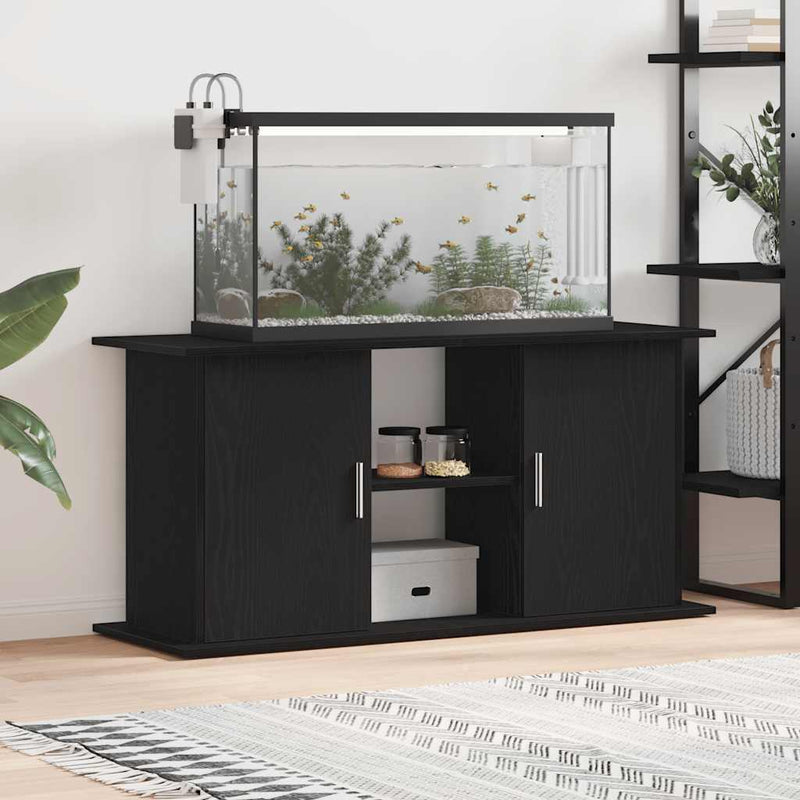 ギャラリービューアに画像をロードする, Vidaxl aquariumstandaard 121x41x58 cm spaanplaat zwart eikenkleurig
