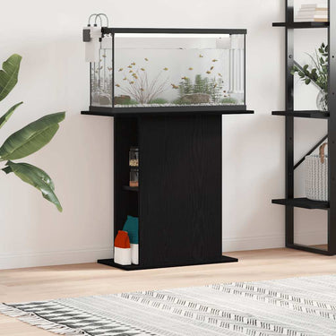 Vidaxl aquariumstandaard zwart eiken 75x36x72,5 cm bewerkt hout