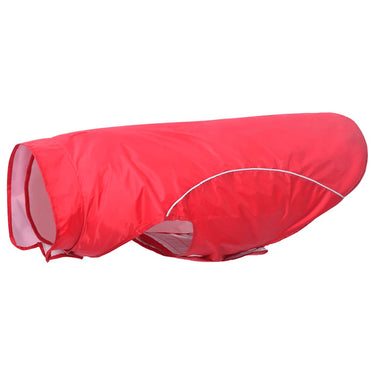 Vidaxl hondenregenjas met reflecterende strips polyester rood 4xl