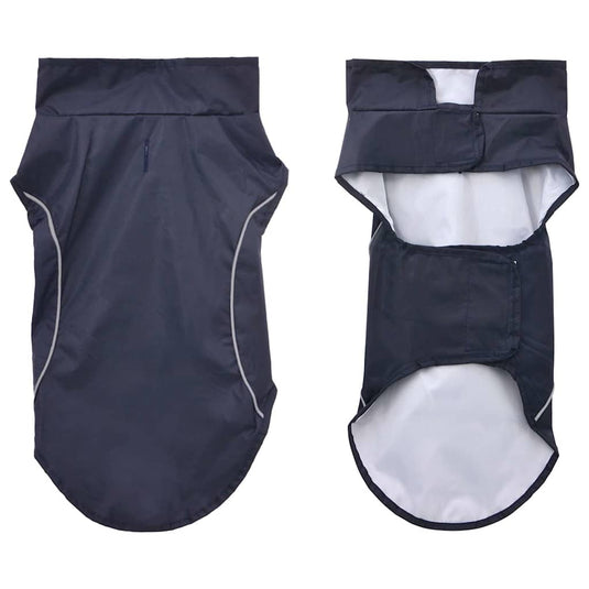 Vidaxl hondenregenjas met reflecterende strips polyester blauw xxs