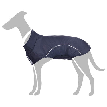 Vidaxl hondenregenjas met reflecterende strips polyester blauw xl