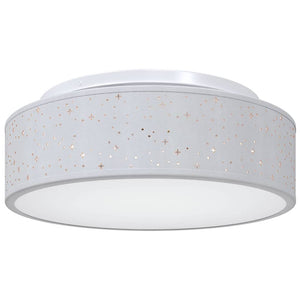 Vidaxl plafonnière met schijnwerpers grijs 38 x 38 x 13,5 cm stof