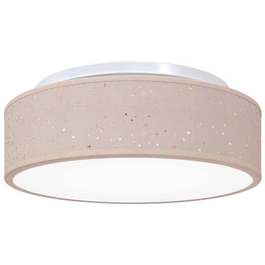 Vidaxl plafonnière met schijnwerpers taupe 38 x 38 x 13,5 cm stof