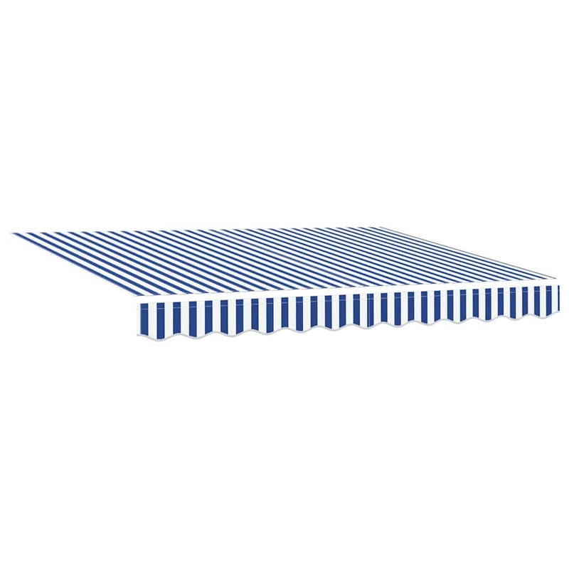 ギャラリービューアに画像をロードする, Vidaxl vervangingsdoek voor zonnescherm blauw en wit 280 x 195 cm
