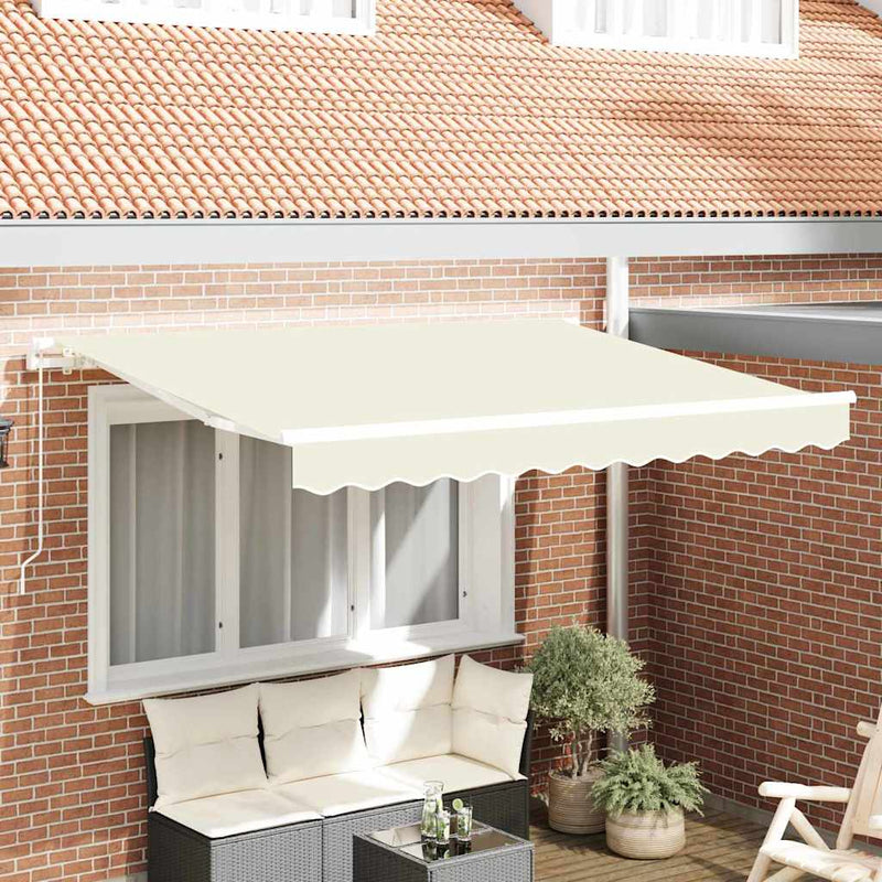 Chargez l'image dans la visionneuse de la galerie, Vidaxl vervangingsdoek voor zonnescherm crème 330 x 195 cm polyester
