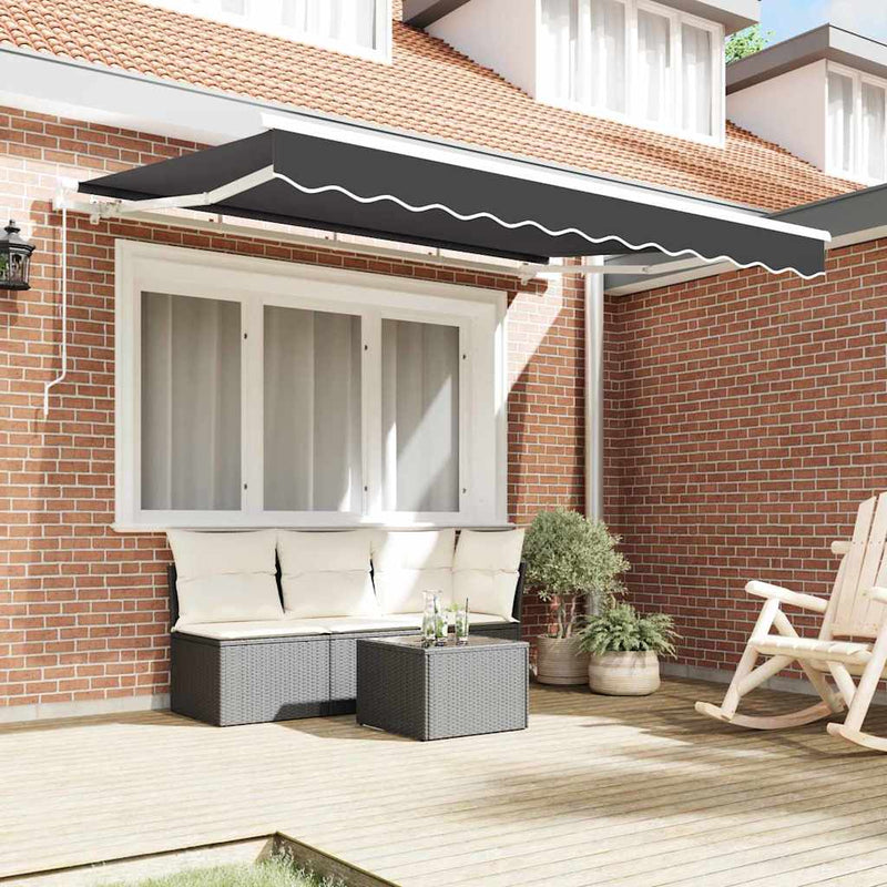 ギャラリービューアに画像をロードする, Vidaxl vervangingsdoek voor zonnescherm antraciet 280 x 195 cm
