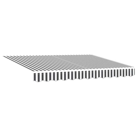 Vidaxl vervangingsdoek voor zonnescherm antraciet en wit 280 x 195 cm