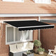 Vidaxl vervangingsdoek voor zonnescherm zwart 330 x 245 cm polyester
