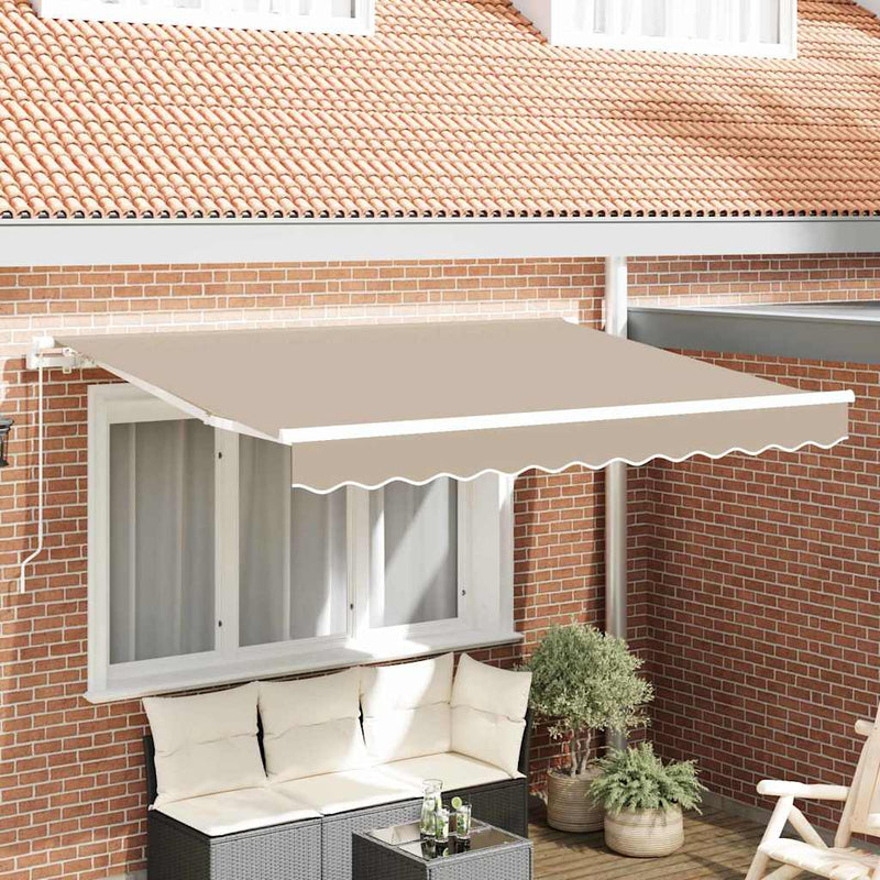 Chargez l'image dans la visionneuse de la galerie, Vidaxl vervangingsdoek voor zonnescherm beige 280 x 245 cm polyester
