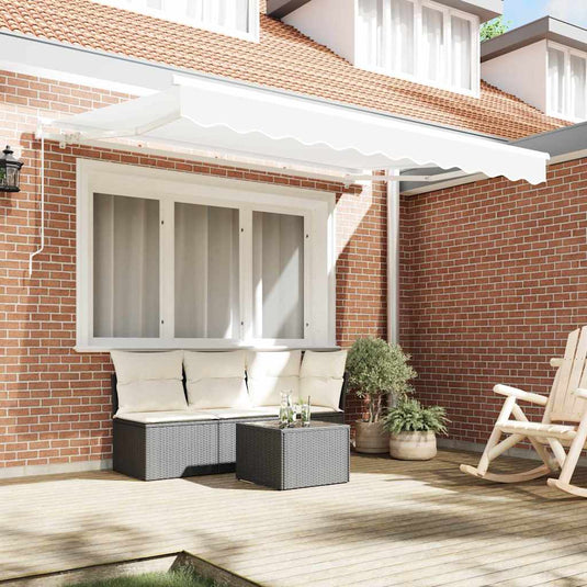Vidaxl vervangend zonneschermdoek voor 3,5x2,5 m wit polyester