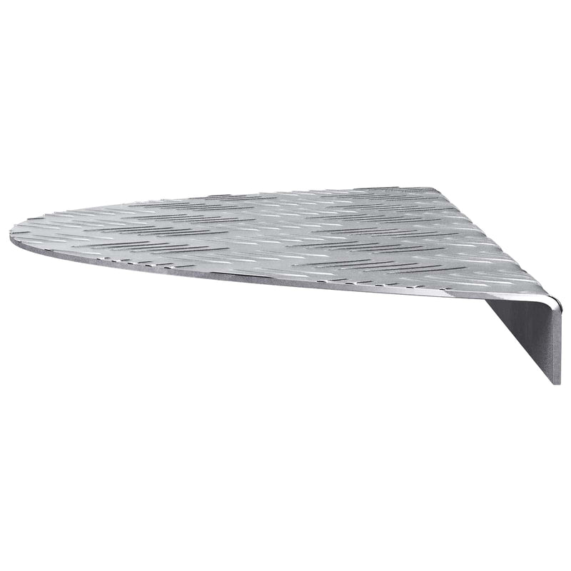 ギャラリービューアに画像をロードする, Vidaxl trap tread halvemaanvormig 10 pcs zilver 60 x 18 cm aluminium
