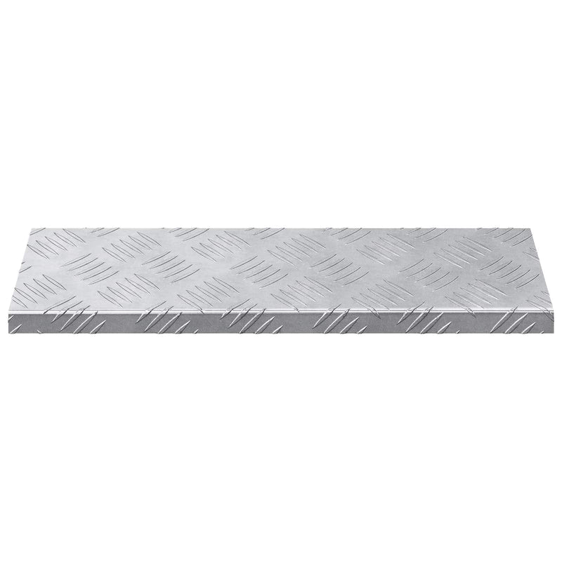 ギャラリービューアに画像をロードする, Vidaxl trap tread rechthoekig 15 pcs zilver 60 x 18 cm aluminium
