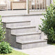 Vidaxl trap tread rechthoekig 2 pcs zilver 60 x 20 cm aluminium