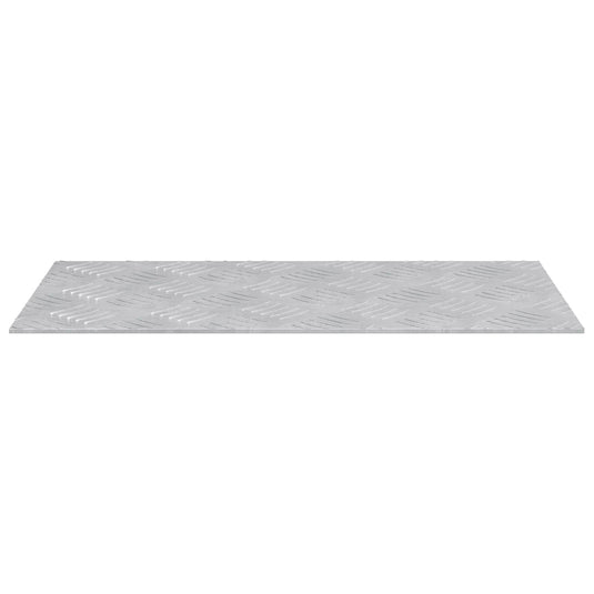 Vidaxl trap tread rechthoekig 4 pcs zilver 50 x 25 cm aluminium