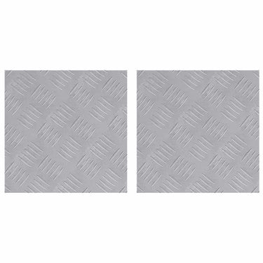 Vidaxl trap tread vierkant 2 pcs zilver 30 x 30 cm aluminium