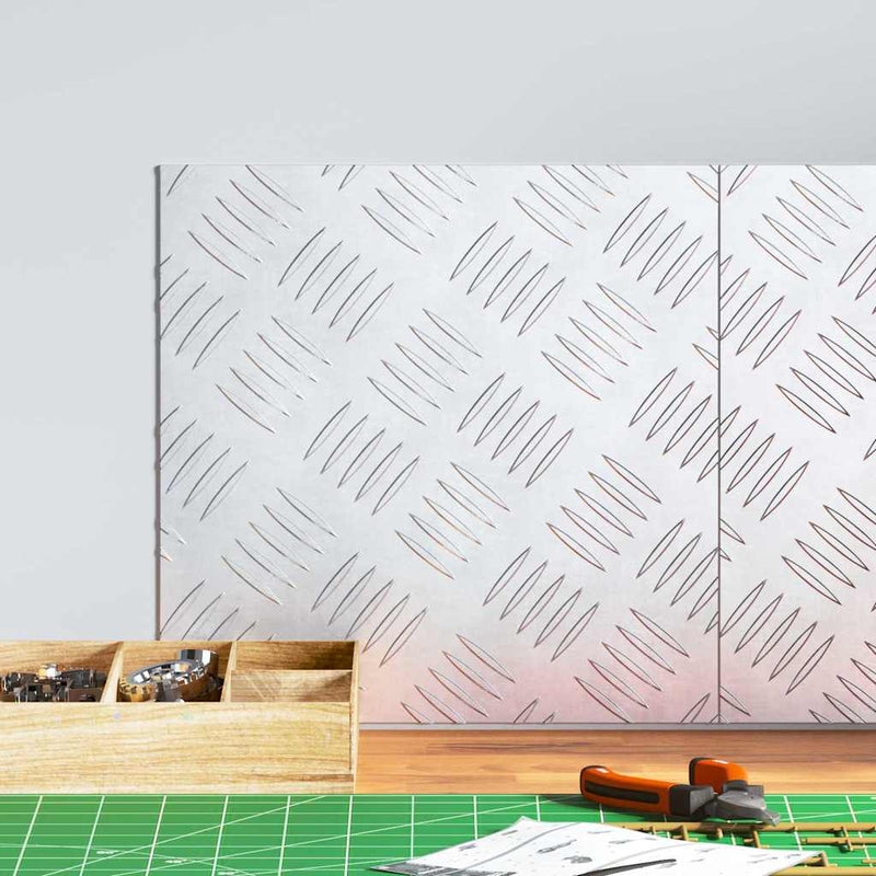 ギャラリービューアに画像をロードする, Vidaxl trap tread vierkant 2 pcs zilver 30 x 30 cm aluminium
