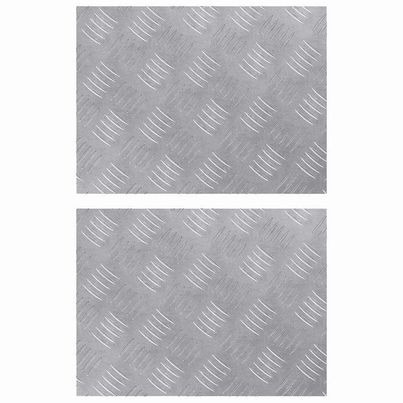 ギャラリービューアに画像をロードする, Vidaxl trap tread rechthoekig 2 pcs zilver 40 x 30 cm aluminium
