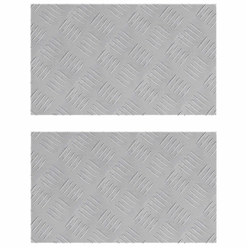 ギャラリービューアに画像をロードする, Vidaxl trap tread rechthoekig 2 pcs zilver 50 x 30 cm aluminium
