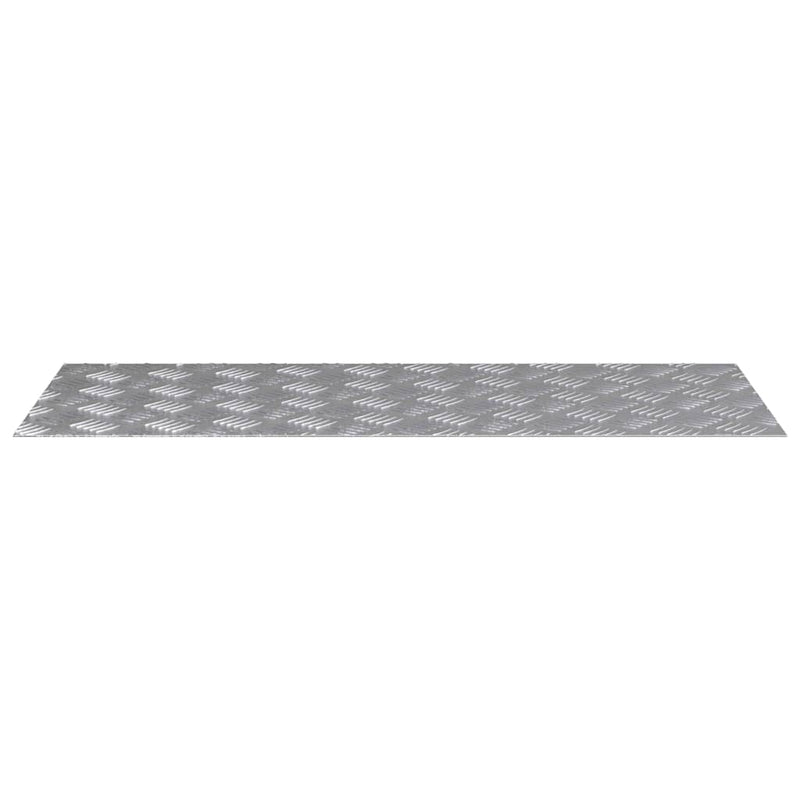 Afbeelding laden in galerijviewer, Vidaxl trap tread rechthoekig 2 pcs zilver 100 x 40 cm aluminium
